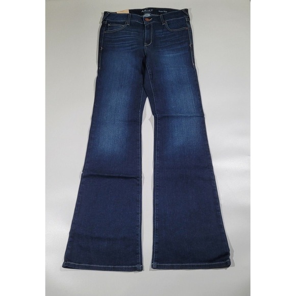 Ariat Ultra Stretch Denim Women's 30 L Mid Rise Flare Western Jeans NWT - Picture 2 of 6